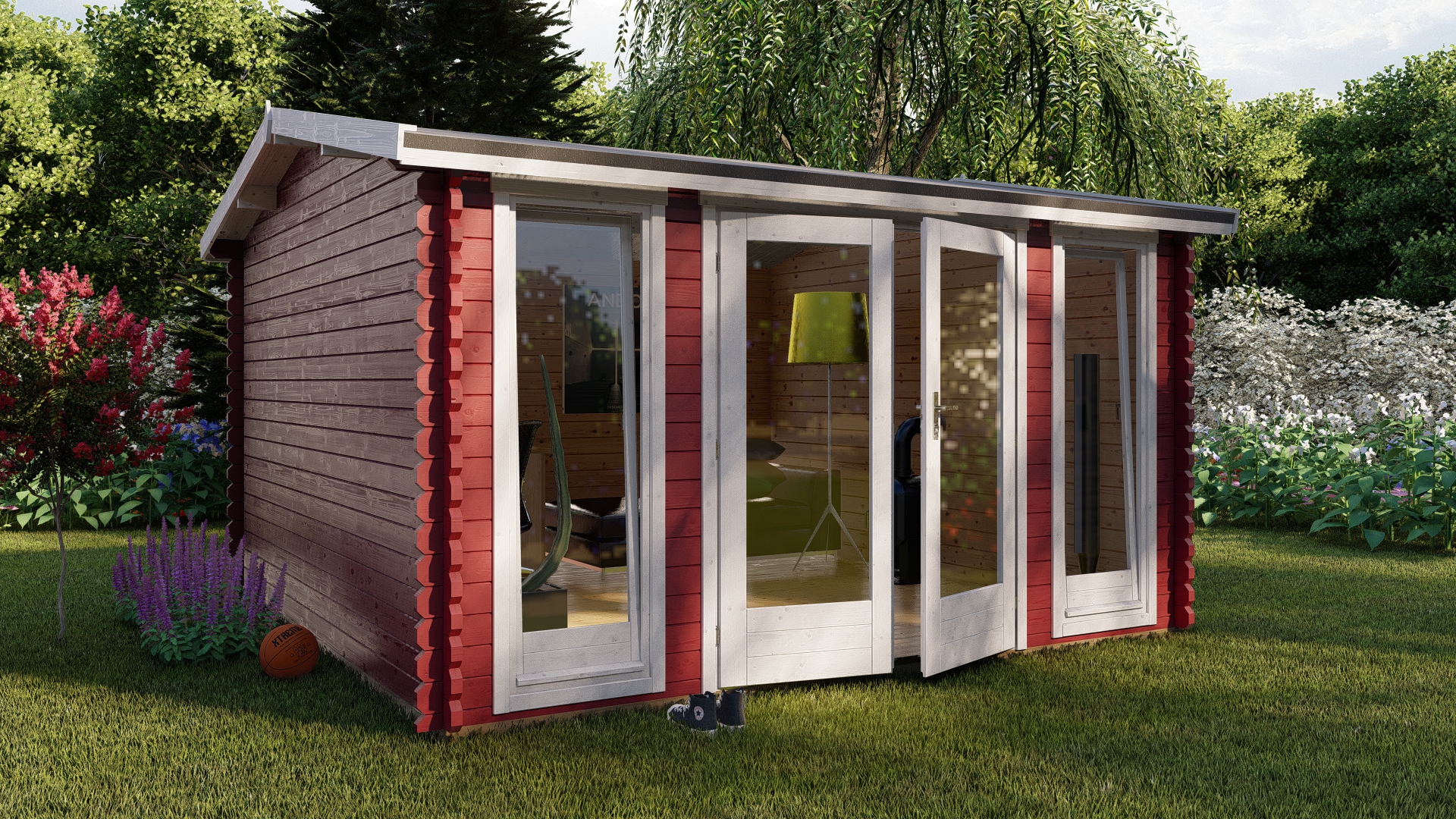 Tuinhuisje 40 mm NWH Werne 40039 Tuinhuis 40 mm Delft 40039 - Afbeelding 1