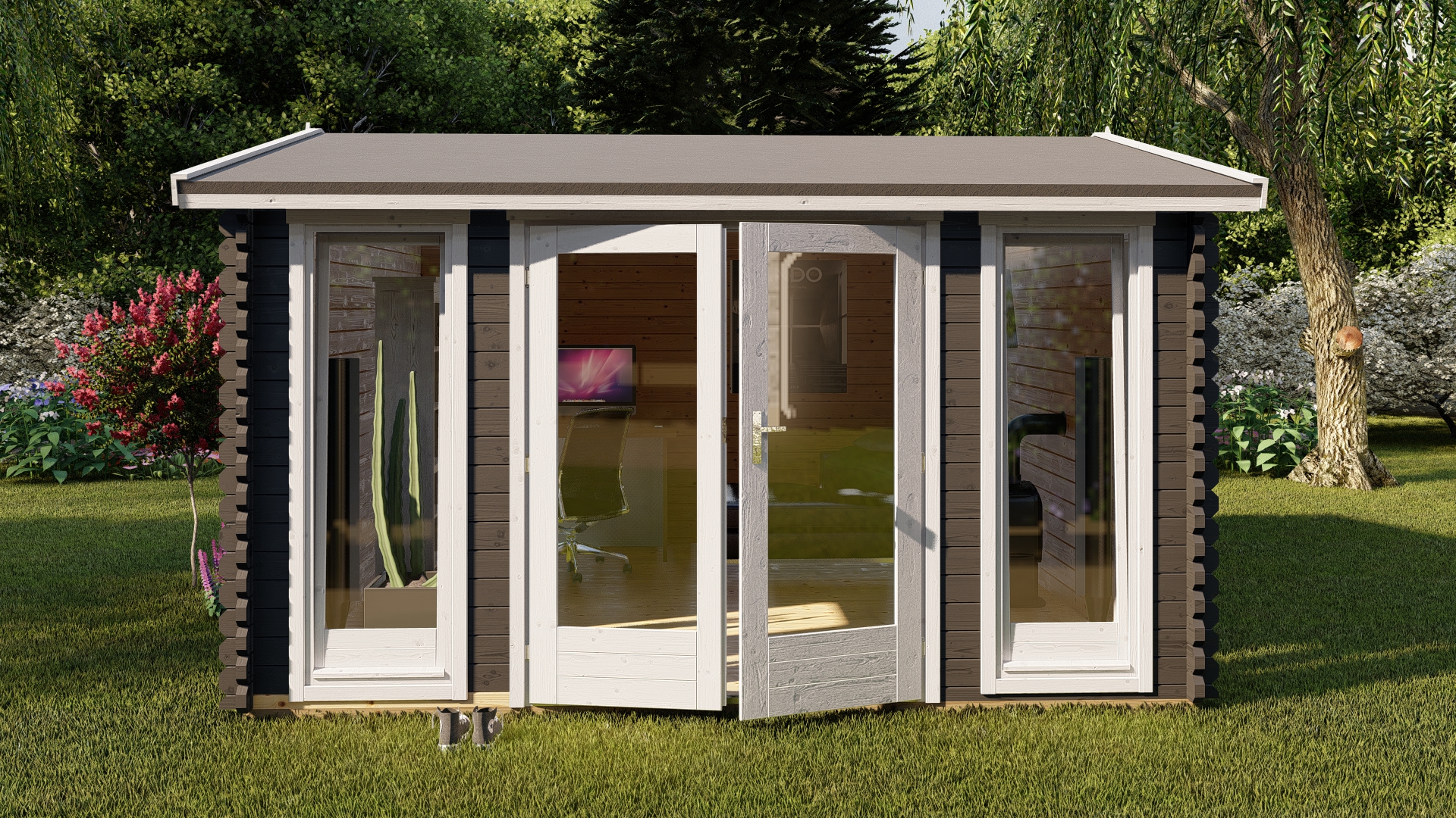 Tuinhuisje 40 mm NWH Werne 40040 Tuinhuis 40 mm Delft 40040 - Afbeelding 1