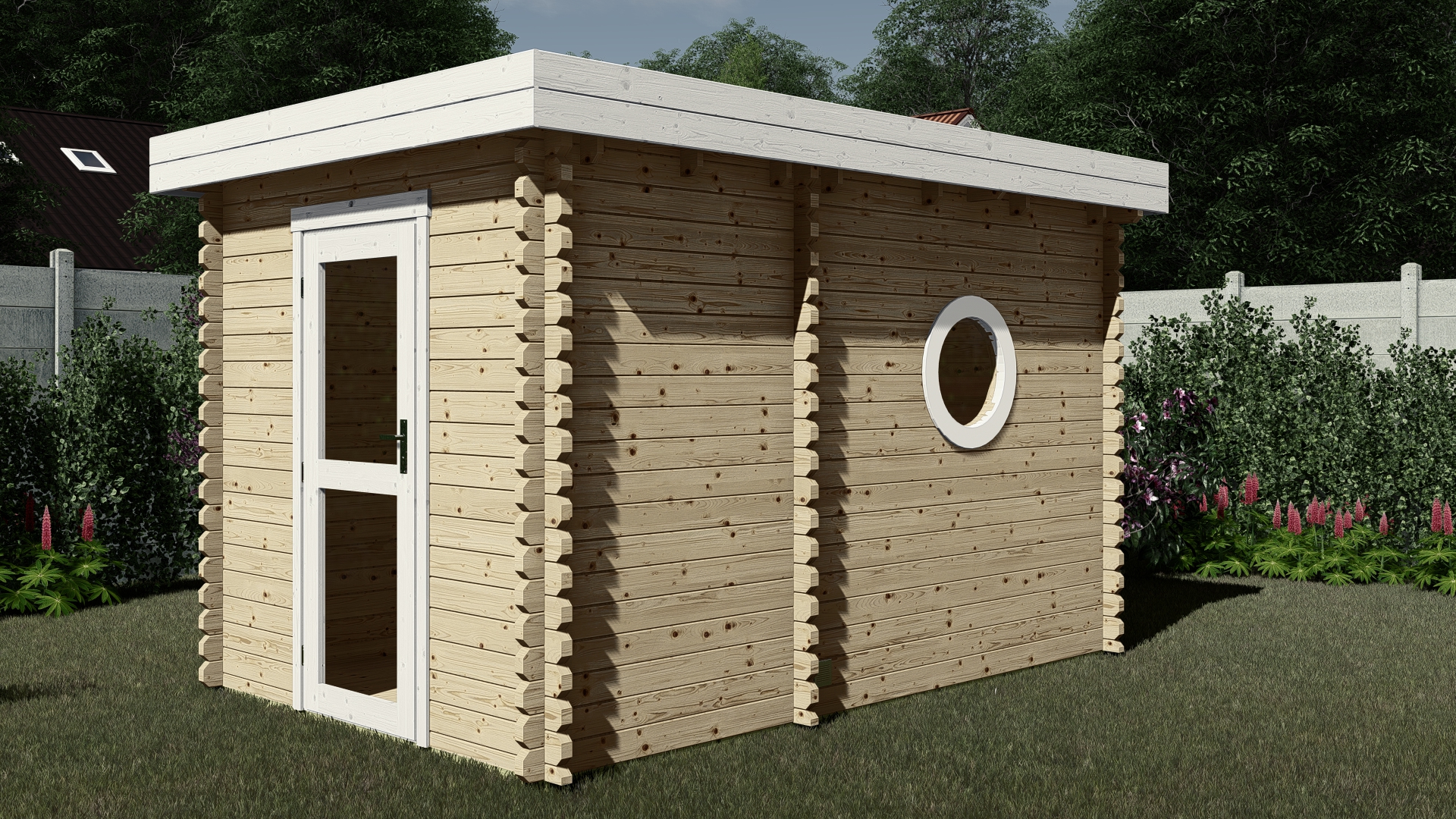Tuinsauna 45 mm NWH Helsinki 45001 Tuinsauna 45 mm Heerlen 45001 - Afbeelding 1