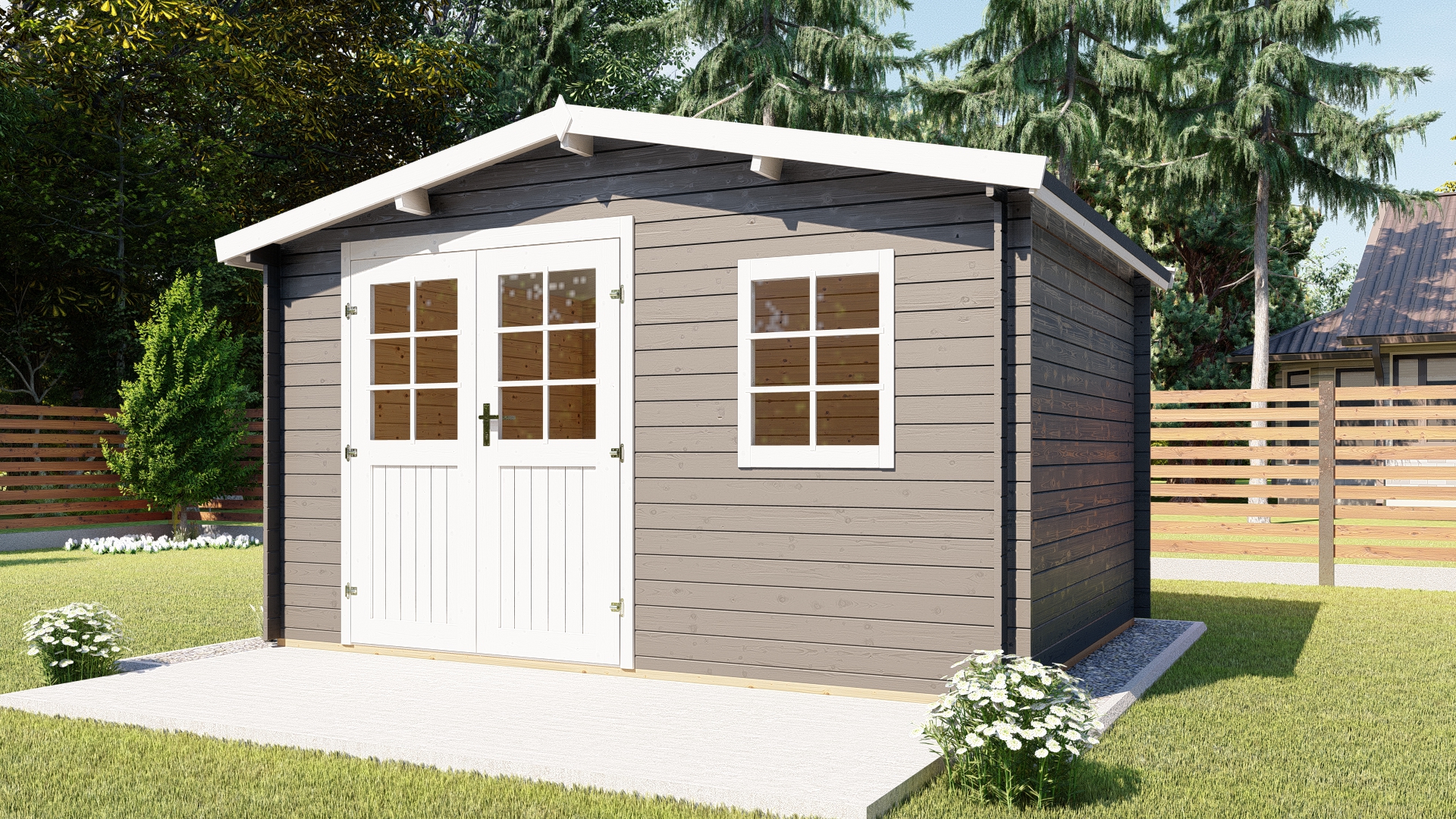 Tuinhuisje 28 mm NWH Leo 28016 Tuinhuis 28 mm Almelo 28016 - Afbeelding 1