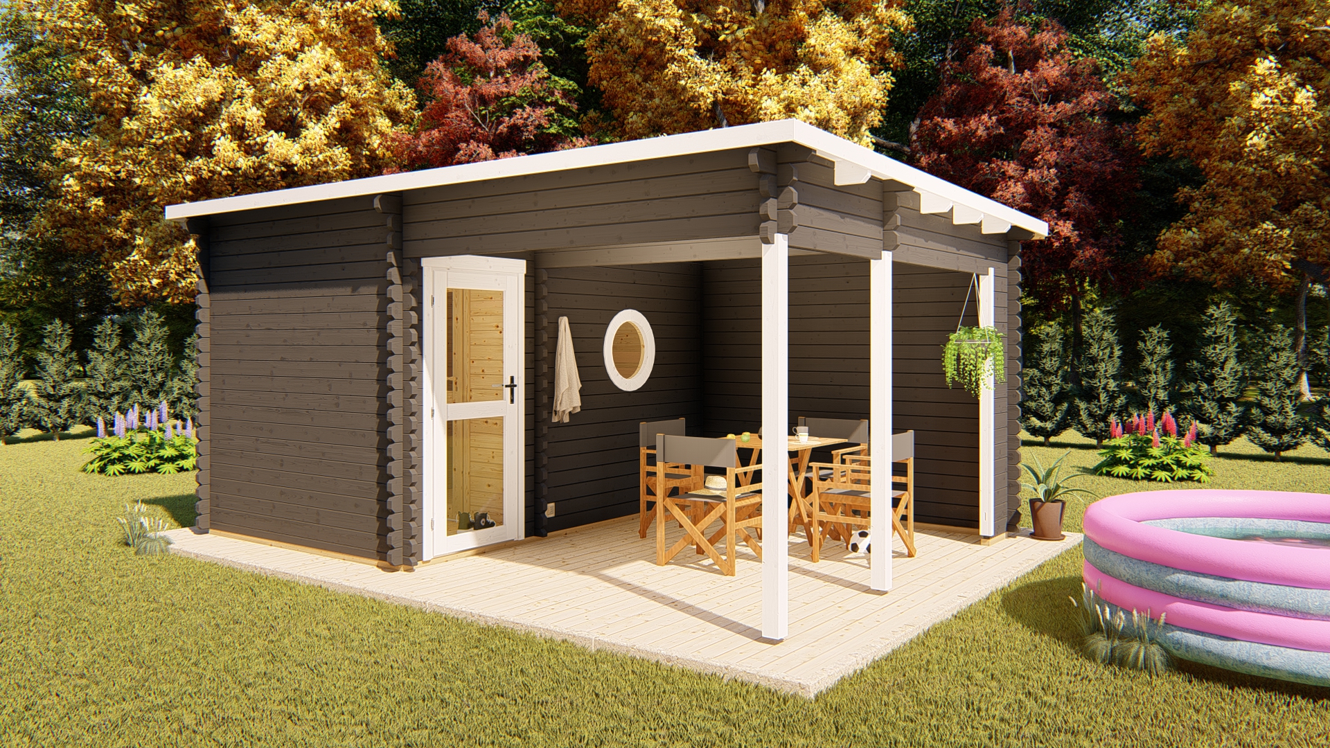 Tuinsauna 45 mm NWH Bamberg 45010 Tuinsauna 45 mm Zwolle 45010 - Afbeelding 1