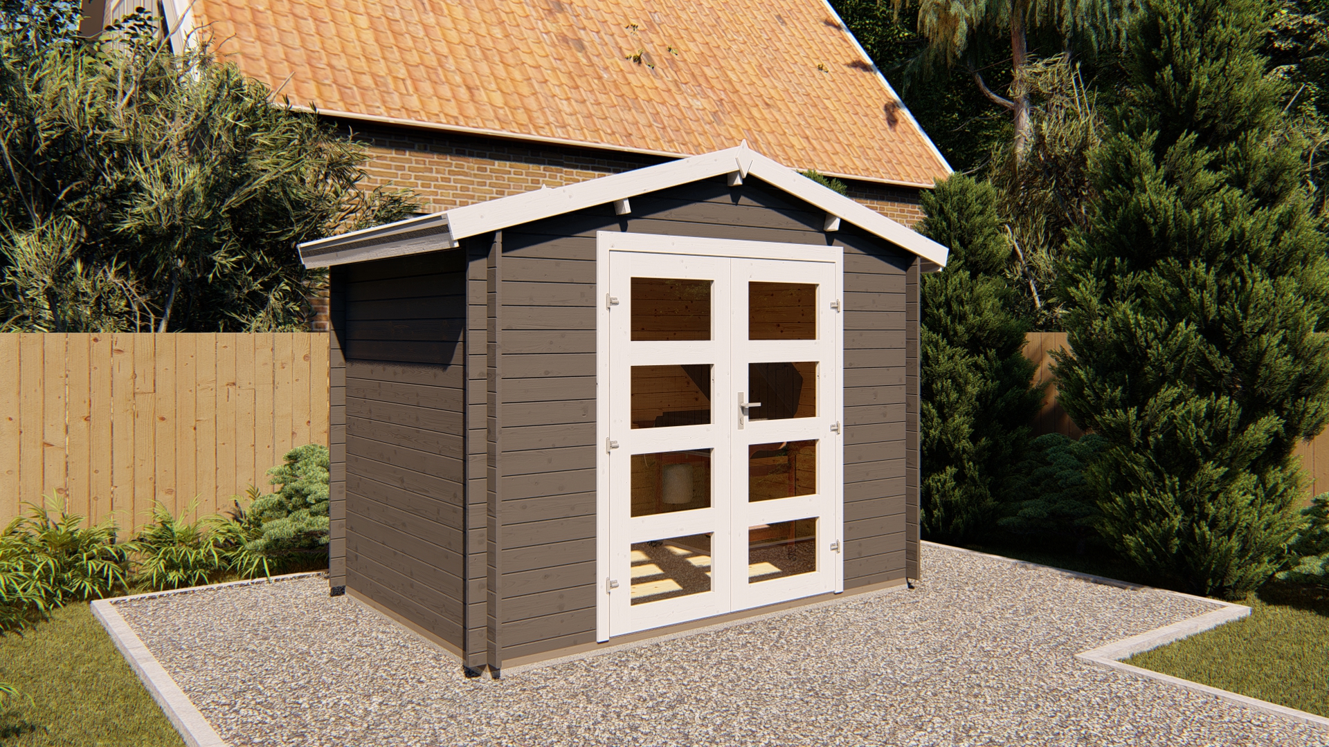 Tuinhuisje 28 mm NWH Harz 28048 Tuinhuis 28 mm Harz 28048 - Afbeelding 1