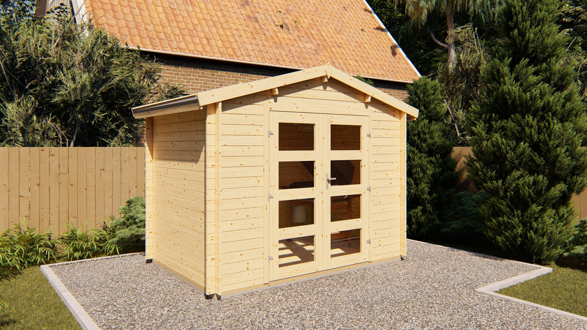 Tuinhuisje 28 mm NWH Harz 28049 Tuinhuis 28 mm Harz 28049 - Afbeelding 1